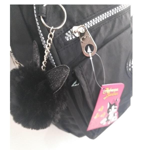 Kit Mochila Lancheira Térmica E Estojo Reb Bonbon Preto - 3