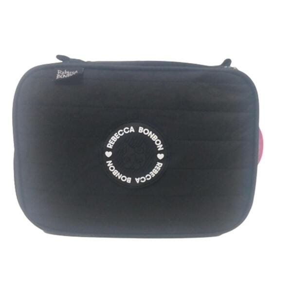 Kit Mochila Lancheira Térmica E Estojo Reb Bonbon Preto - 8