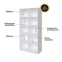 Ver imagem 3 de Estante 10 Nichos Livreiro Multiuso Belle Branco
