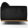 Sofá 4 Lugares 2,80M Molino Base de Madeira Suede Preto - Casaepoltrona - 3
