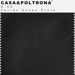 Sofá 4 Lugares 2,80M Molino Base de Madeira Suede Preto - Casaepoltrona - 5