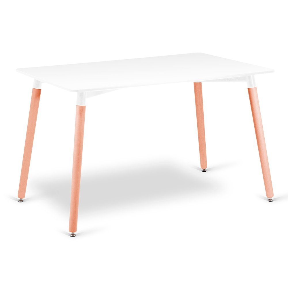 Conjunto Mesa Branca Eames 120x80cm e 4 Cadeiras Eames Cinza - 2