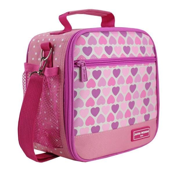 Mochila Escolar Com Lancheira Térmica E Estojo Ooração Rosa - 9
