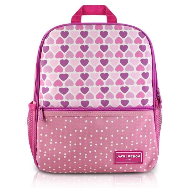 Mochila Escolar Com Lancheira Térmica E Estojo Ooração Rosa - 4