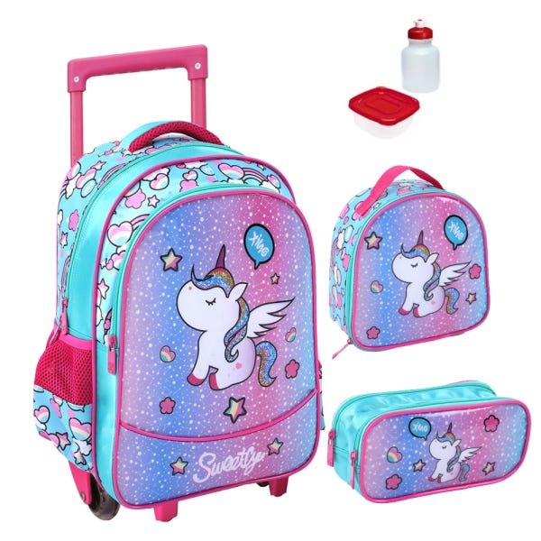 Kit Mochila Infantil Unicórnio 2 Em 1 Tam G Yepp - 1
