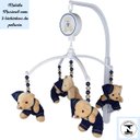 Ver imagem 2 de Mobile para Berço Musical Giratório Soneca Marinho Urso Bege