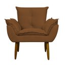 Ver imagem 2 de Kit 4 Poltronas Decorativa Sala e Quarto Opala Suede Herrero:cobre