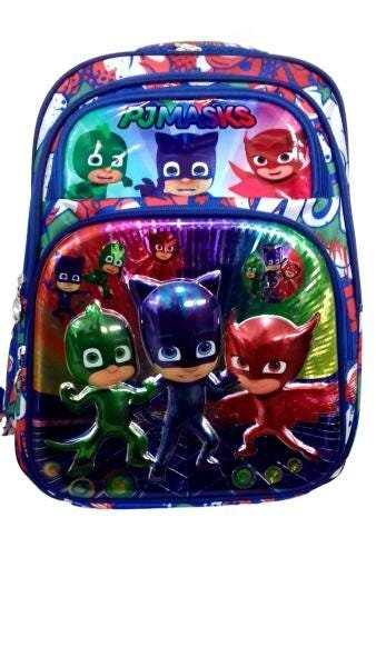 Mochilas Escolar Infantil Pjmasks Costa Alto Relevo - 2