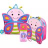 Kit Mochila, Lancheira E Copo Anti. Borboleta Comtac Kids - 1
