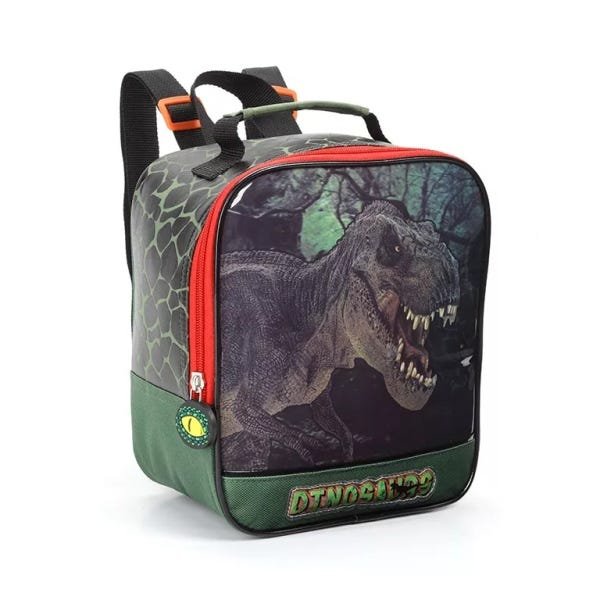 Kit Mochilete Dinossauro 2 Em 1 Tamanho Grande Com Rodinhas - 4
