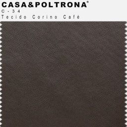 Sofá Império com Capitone 3 Lugares 1,80M Corino Café - Casaepoltrona - 5