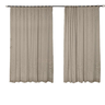 Cortina Marrom Renda C/ Forro Sala Roseiral 3,50x 2,20Alt - 2