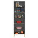 Ver imagem 2 de Paneleiro com Vidro 4 Portas Domus Espresso Móveis Prata/Silver