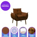 Ver imagem 7 de Poltrona Decorativa Sala de Estar Escritório Quarto Prime: Terracota