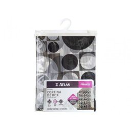 Cortina Para Box Primafer 180X180 Circulos Pr2701-3 - 1