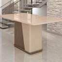 Ver imagem 5 de Conjunto Mesa com 6 Cadeiras Harmonia Marrom/Carvalho/Fendi