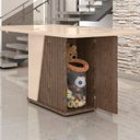 Ver imagem 7 de Conjunto Mesa com 6 Cadeiras Harmonia Marrom/Carvalho/Fendi