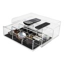Ver imagem 6 de ORGANIZADOR ACRÍLICO DE MESA OU CABECEIRA RELÓGIOS COM GAVETA Centauri Acrílicos ORG-M-CV