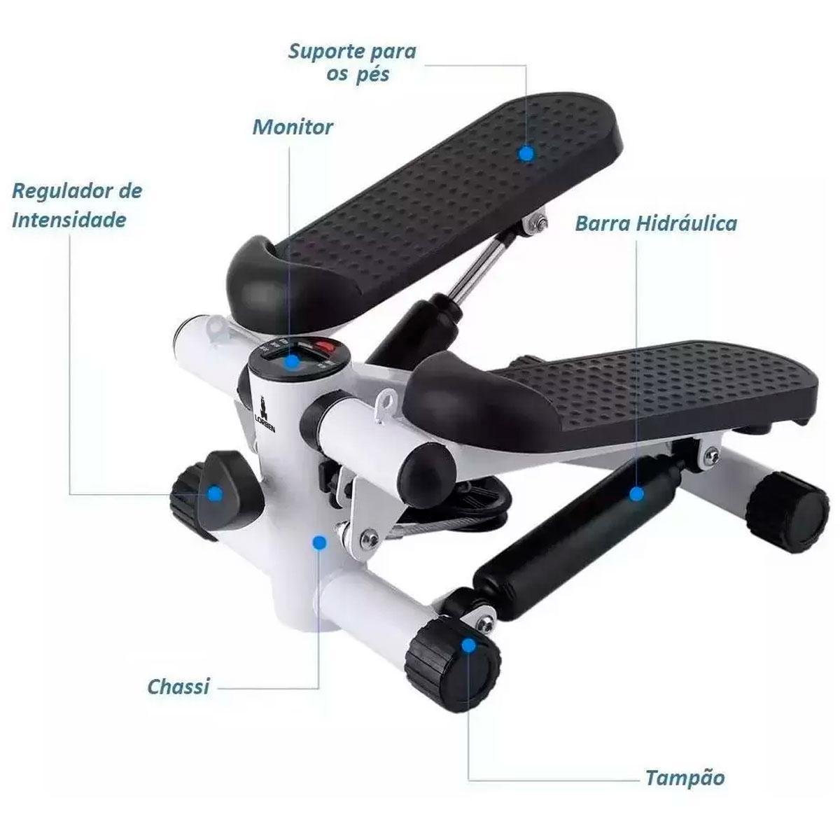 Mini Stepper Simulador de Caminhada Monitor Exercício Lorben - 6
