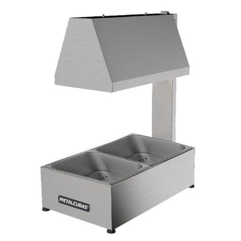 Conservador de Fritura Elétrico Metalcubas 2 Cubas 1 kg cada MCF2CP