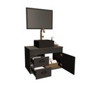 Ver imagem 5 de Gabinete Banheiro Armario Cuba Pia 100% Mdf - Udine 40 Cm