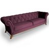 Sofá Império 02 Lugares 180cm Veludo Roxo - Nexta Casa - 1