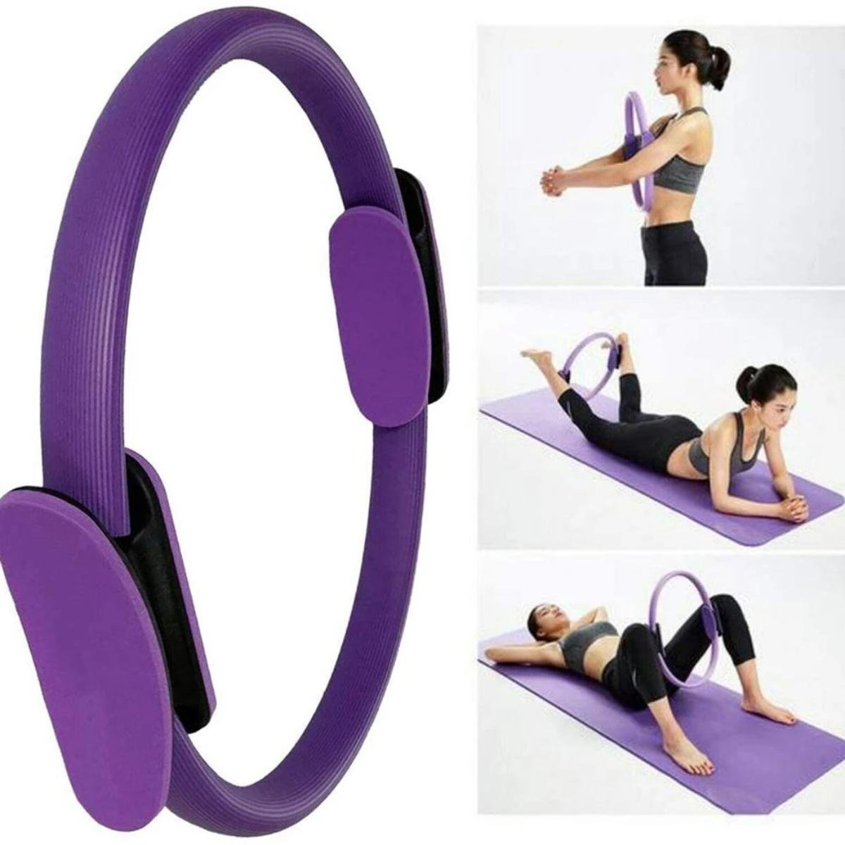 Anel Arco Pilates Yoga Fisioterapia Exercicios Flexível - 5