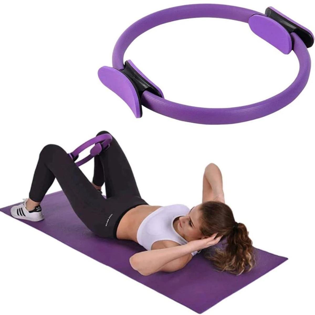 Anel Arco Pilates Yoga Fisioterapia Exercicios Flexível - 4