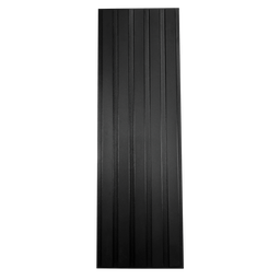 Painel Ripado Versátil Modular: Kit 10 Unid. 90x27cm Larg. (2,43m²) Talatto Painéis Preto Tx - 1