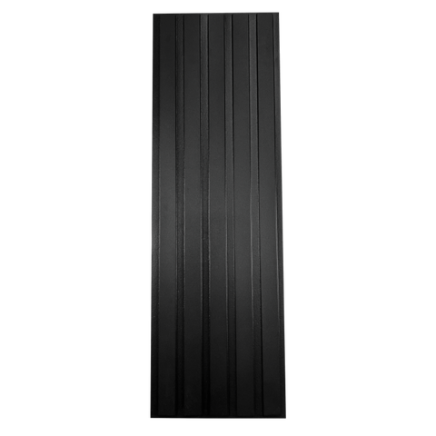 Painel Ripado Versátil Modular: Kit 10 Unid. 90x27cm Larg. (2,43m²) Talatto Painéis Preto Tx