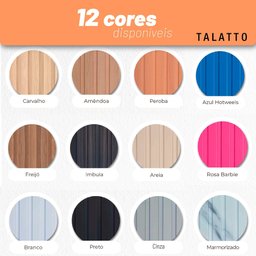 Painel Ripado Versátil Modular: Kit 10 Unid. 90x27cm Larg. (2,43m²) Talatto Painéis Preto Tx - 2