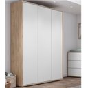 Ver imagem 1 de Guarda Roupa Infantil Wood com 3 Portas - Branco/Treviso