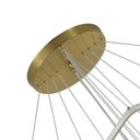 Ver imagem 3 de Lustre Pendente Nordecor Inverse Quadrado 2171-1 com 5 metros Dourado Led Bivolt