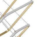 Ver imagem 2 de Lustre Pendente Nordecor Inverse Quadrado 2171-1 com 5 metros Dourado Led Bivolt