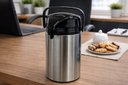 Ver imagem 3 de Garrafa Térmica Café Chá Grande com Alça 1,9 Litro - Inox