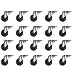 Kit de 4 Rodinhas Giratória Móveis Vaso Mini Rodizio Roda 32mm 80kg - 5