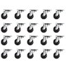 Kit de 12 Rodinhas Giratória Móveis Vaso Mini Rodizio Roda 32Mm - 5