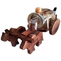 Pingometro Rústico da Roça Decorativo Carroça de Boi da Cachaça - Vinho - 2