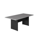Ver imagem 2 de Mesa de Reunião Escritório 180cm X 80cm Pés Painel F5 Office Cor:cinza Sagrado com Preto