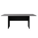 Ver imagem 3 de Mesa de Reunião Escritório 180cm X 80cm Pés Painel F5 Office Cor:cinza Sagrado com Preto