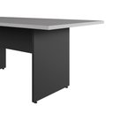Ver imagem 5 de Mesa de Reunião Escritório 180cm X 80cm Pés Painel F5 Office Cor:cinza Sagrado com Preto