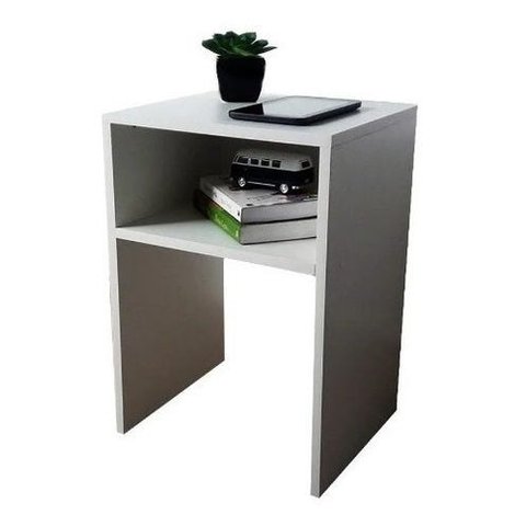 Mesa De Cabeceira Em Mdf Branco