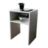 Mesa De Cabeceira Em Mdf Branco - 1
