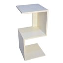 Ver imagem 2 de Mesa De Cabeceira Em S Branco Em Mdf Tx 60x25x25