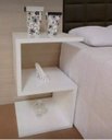 Ver imagem 4 de Mesa De Cabeceira Em S Branco Em Mdf Tx 60x25x25
