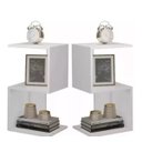 Ver imagem 3 de Mesa De Cabeceira Em S Branco Em Mdf Tx 60x25x25
