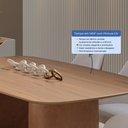 Ver imagem 4 de Mesa de Jantar Retangular para 6 Lugares Lintz 184 cm