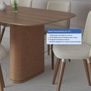 Ver imagem 5 de Mesa de Jantar Retangular para 6 Lugares Lintz 184 cm