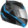 Capacete Pro Tork V-Pro Jet Preto/Azul Viseira Espelhada 58 - 1