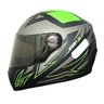 Capacete Gt2 56 (Preto Fosco/Verde) - 1